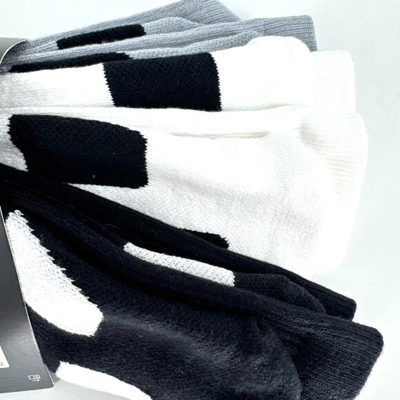 Nike Elite Everyday Crew Socks 3 Pack Black White Grey Size Medium NWT - Picture 5 of 6
